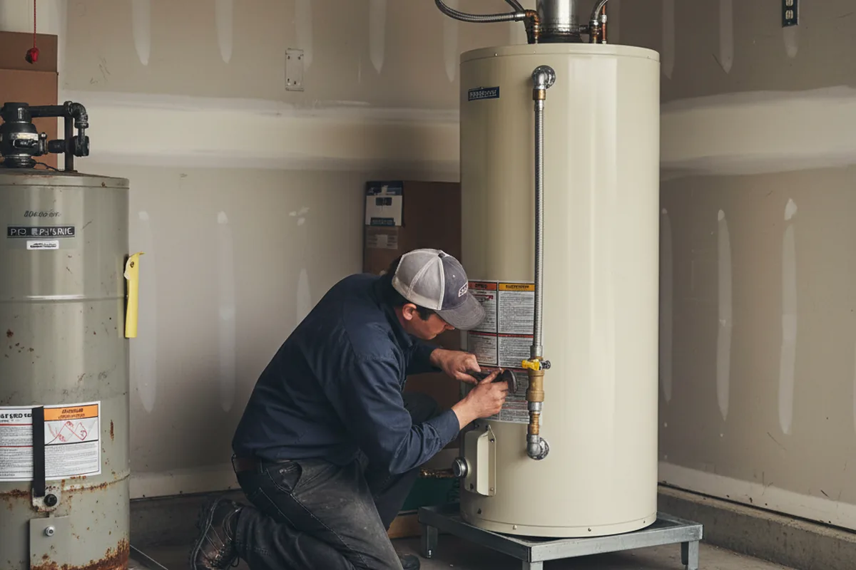 Water heater and shutoff valve replacement in King City